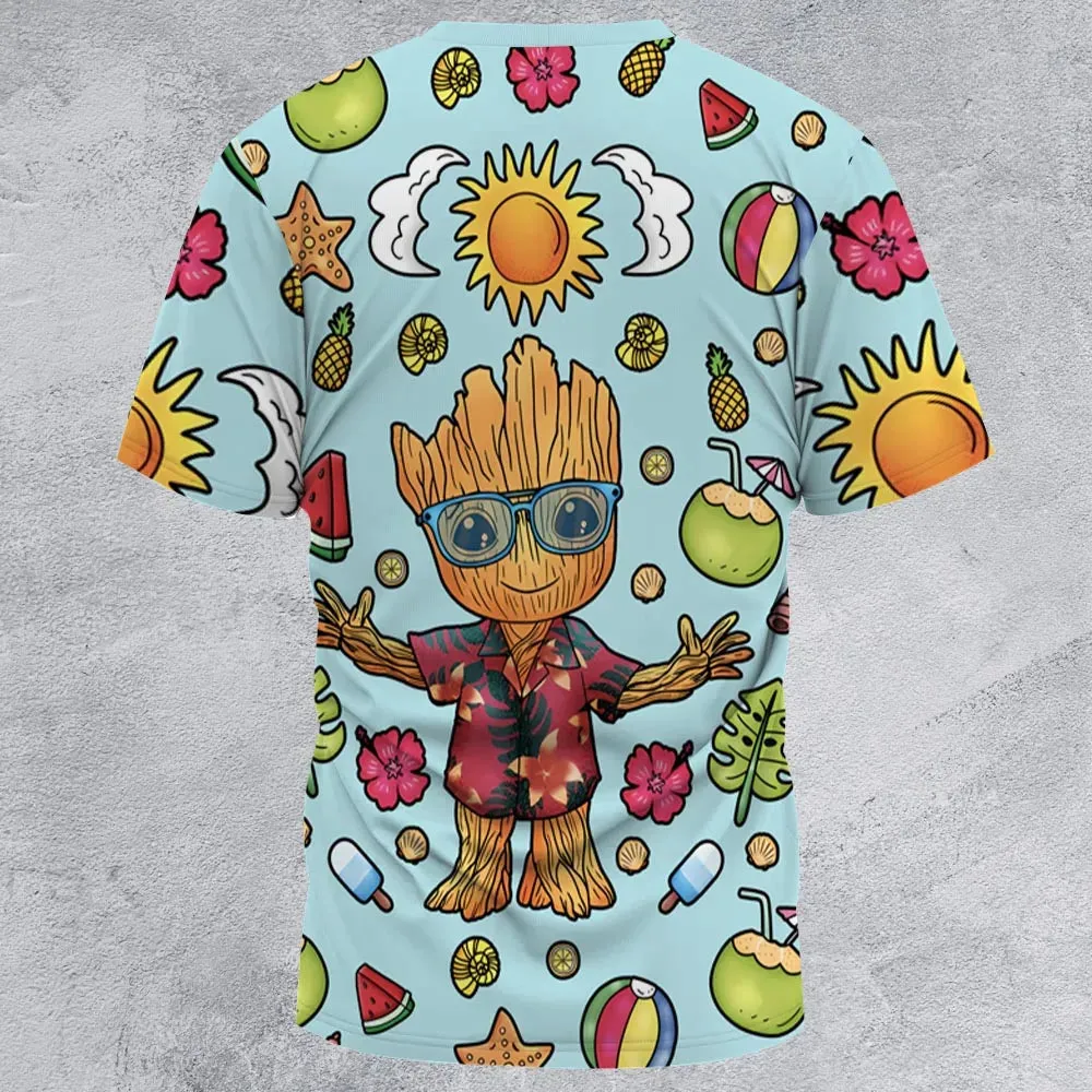 Summer Galaxy Groot All-Over Print Unisex T-Shirt - 2