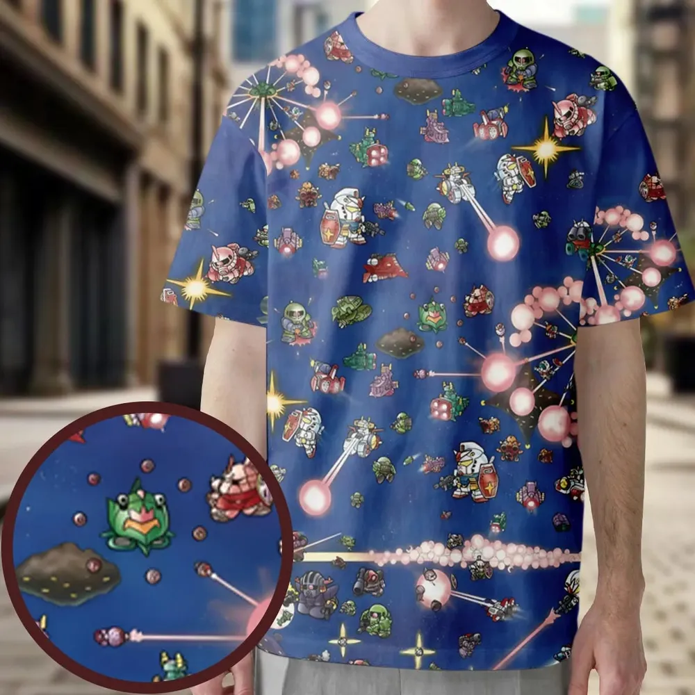 SD Gundam Battle All-Over Print Unisex T-Shirt - 3