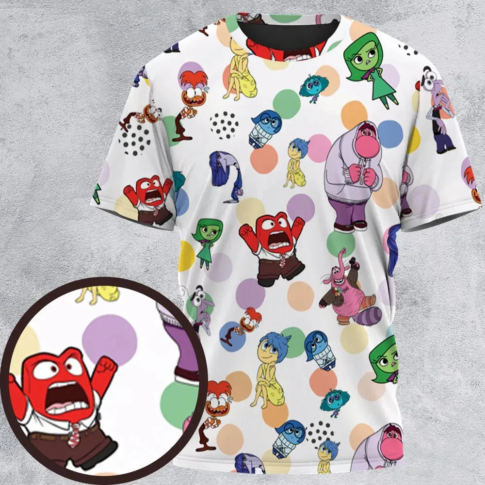 Emotion Characters Inside Out All-Over Print Unisex T-Shirt - 2