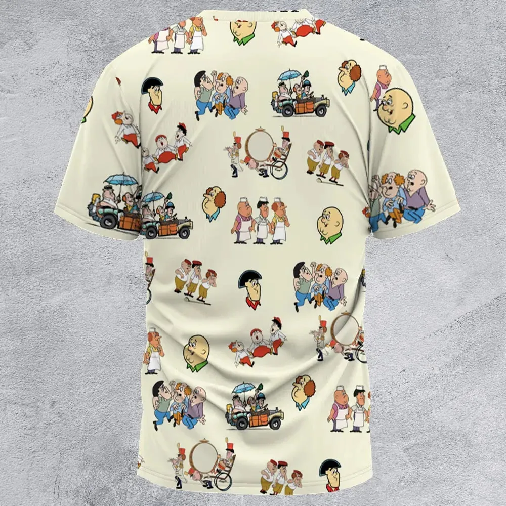 Three Stooges Cartoon 1965 All-Over Print Unisex T-Shirt - 3