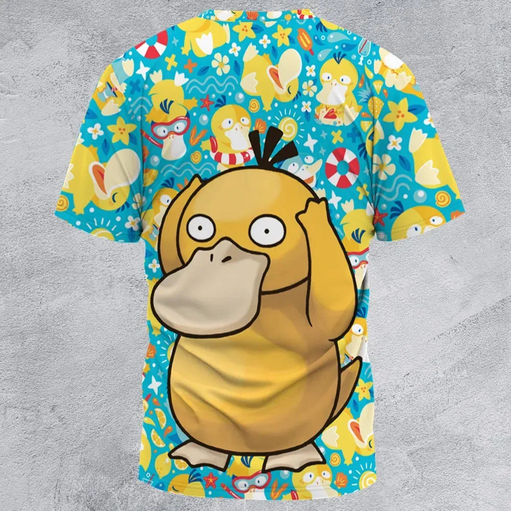 Psyduck Power Pokemon All-Over Print Unisex T-Shirt - 2