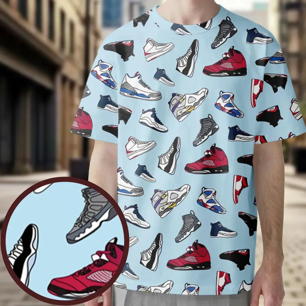 Sneaker Freak All-Over Print Unisex T-Shirt - 4