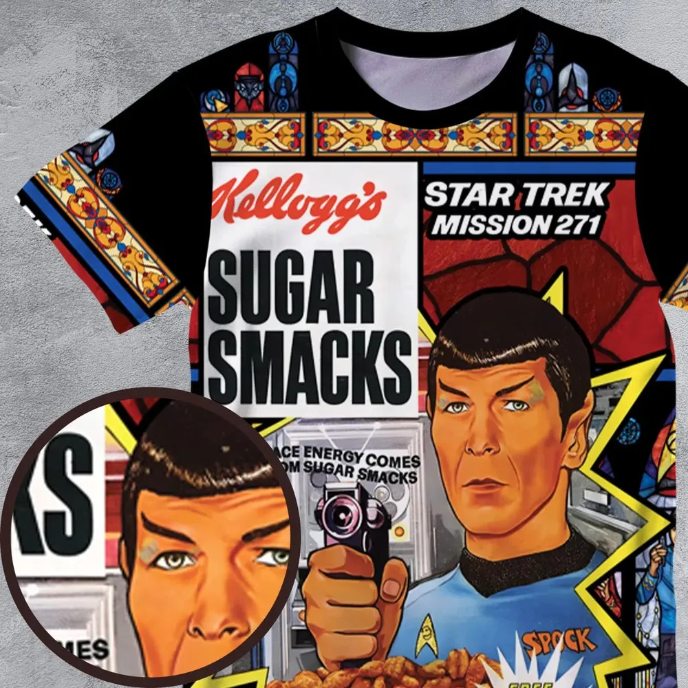 Sugar Smacks Star Trek All-Over Print Unisex T-Shirt - 4