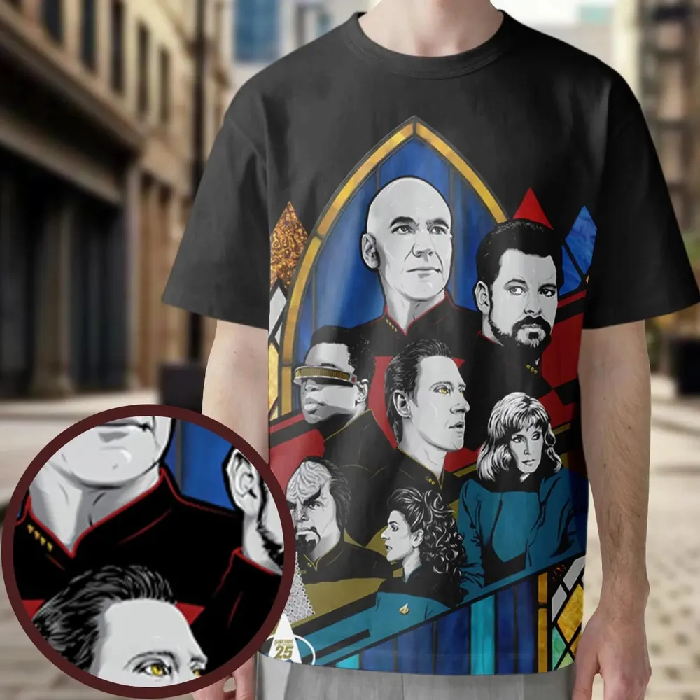 The Next Generation Star Trek All-Over Print Unisex T-Shirt - 4