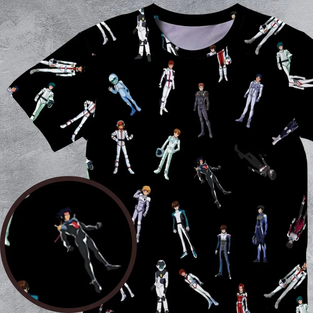 Gundam Pilot Suits Gundam Mobile All-Over Print Unisex T-Shirt - 4