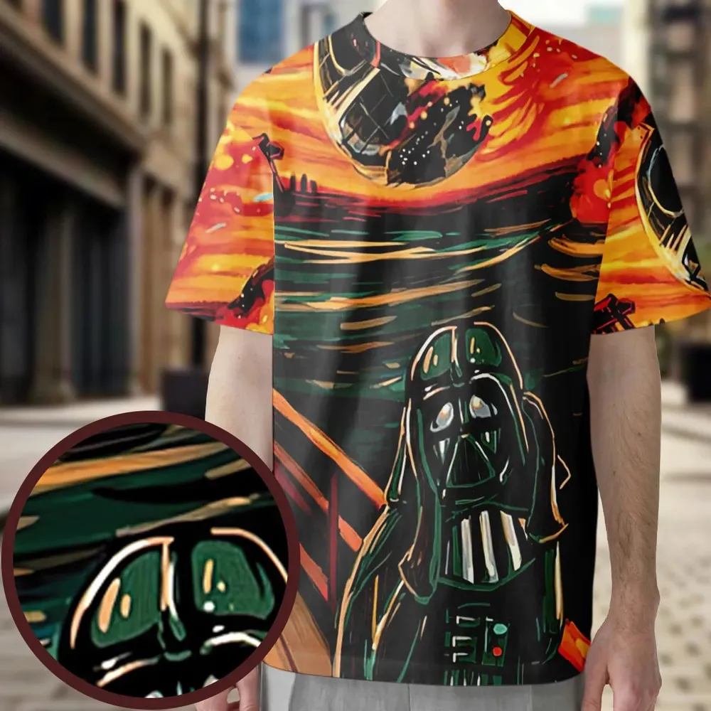 Vader Scream Darth Vader All-Over Print Unisex T-Shirt - 3