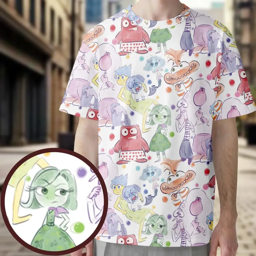 Mood Swing Style Inside Out All-Over Print Unisex T-Shirt - 3