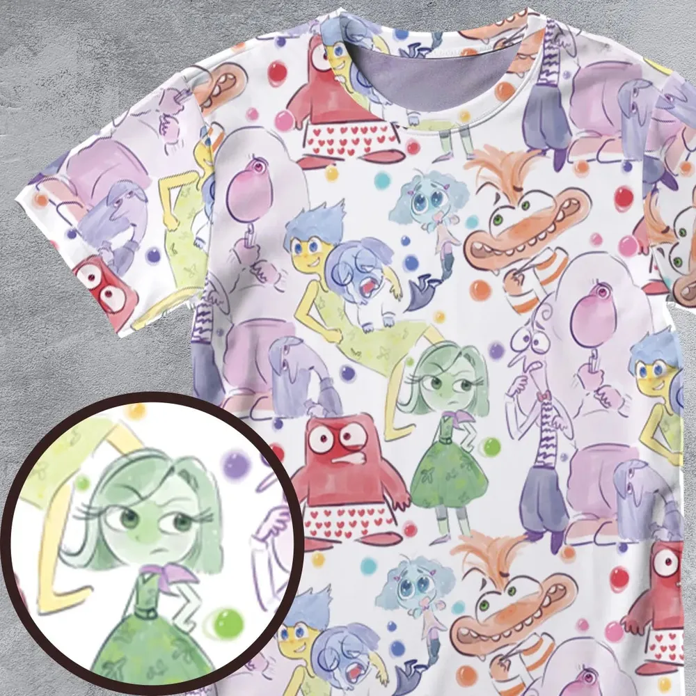 Mood Swing Style Inside Out All-Over Print Unisex T-Shirt - 4