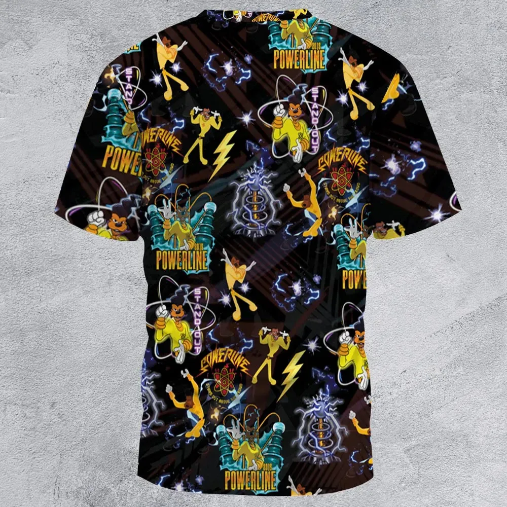Powerline Concert A Goofy Movie All-Over Print Unisex T-Shirt - 3