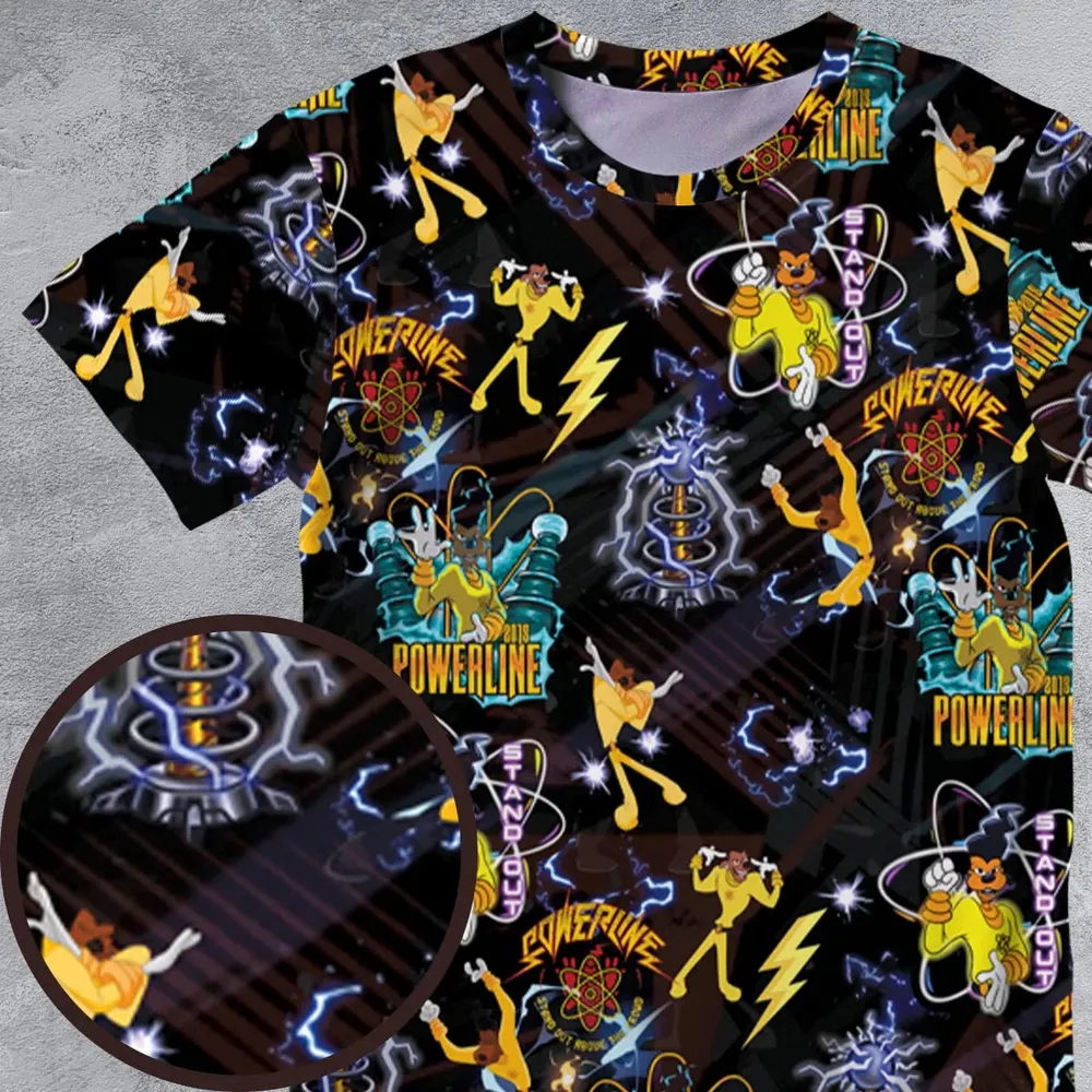 Powerline Concert A Goofy Movie All-Over Print Unisex T-Shirt - 4