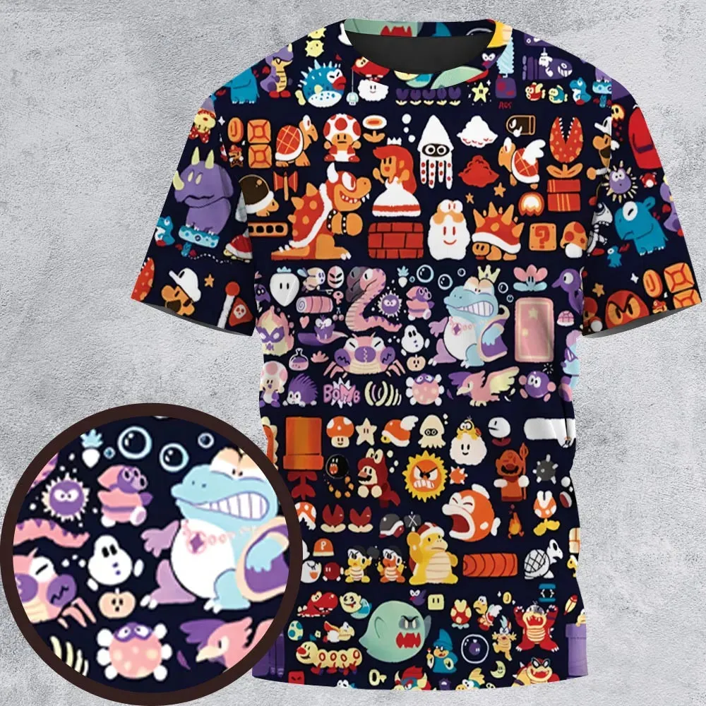 Mario Colors Super Mario All-Over Print Unisex T-Shirt - 2