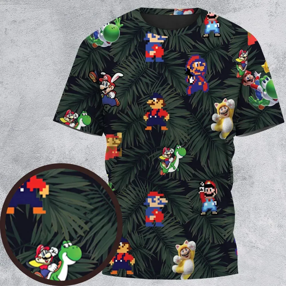 Tropical Mario Super Mario All-Over Print Unisex T-Shirt - 2