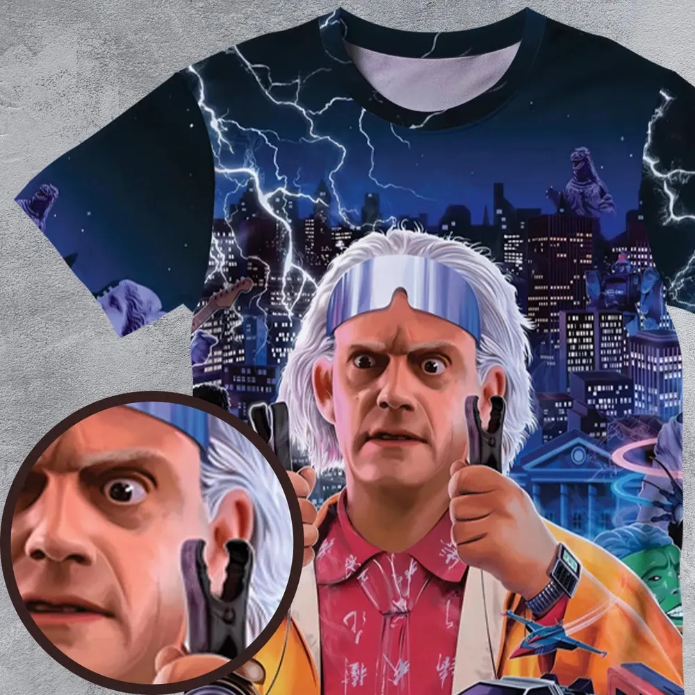 Great Scott! Back To The Future All-Over Print Unisex T-Shirt - 4