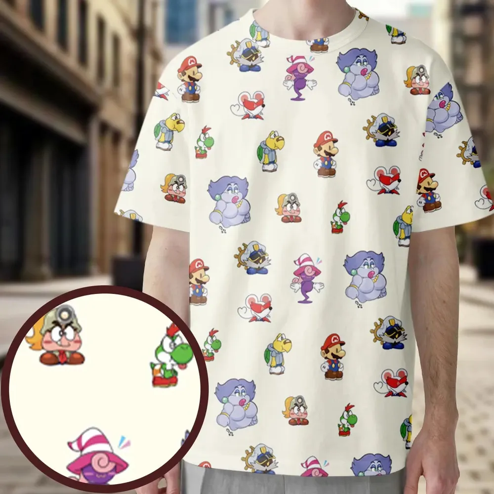 Play In Style Super Mario All-Over Print Unisex T-Shirt - 3