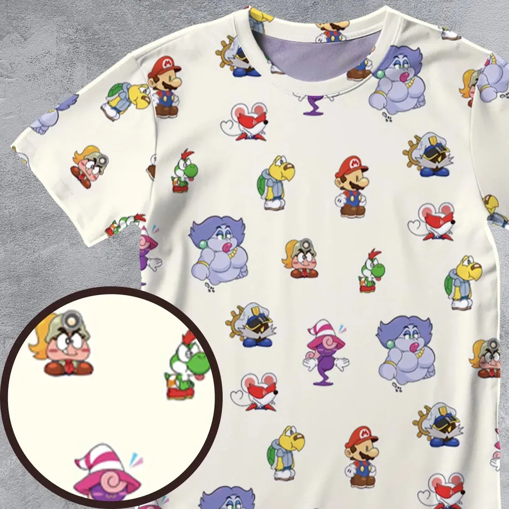 Play In Style Super Mario All-Over Print Unisex T-Shirt - 4