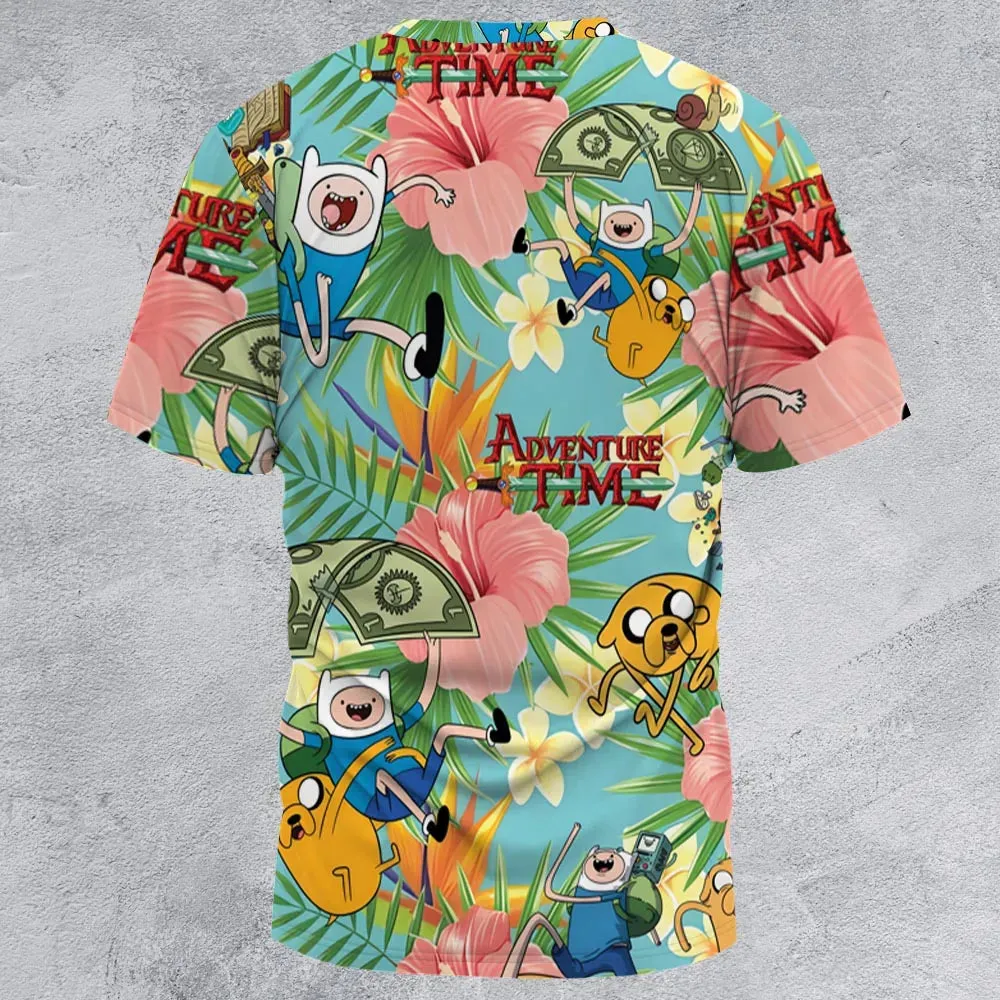 Tropical Adventure Adventure Time All-Over Print Unisex T-Shirt - 3