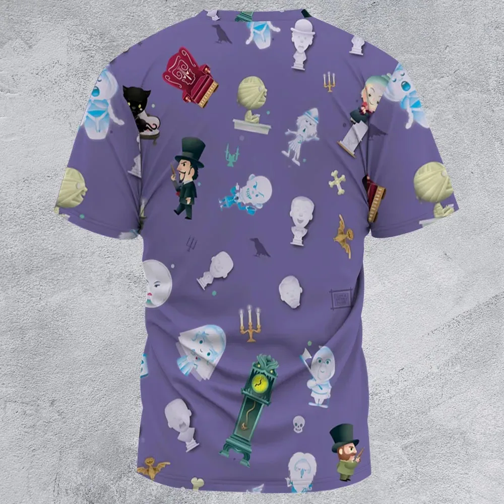 Ghoul Chic Haunted Mansion All-Over Print Unisex T-Shirt - 2