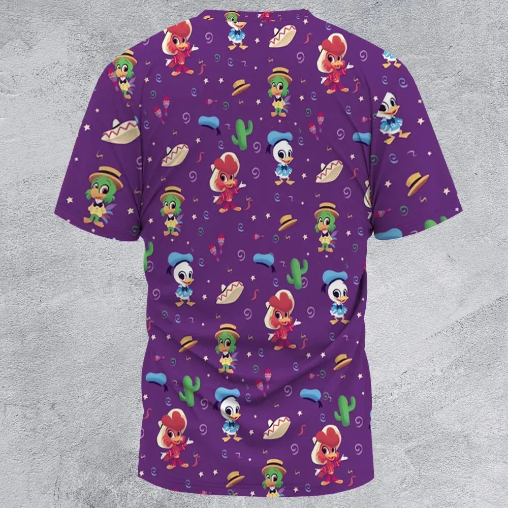 Three amigos Donald Ducktales All-Over Print Unisex T-Shirt - 3