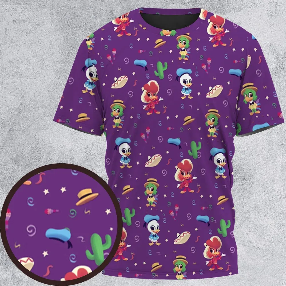 Three amigos Donald Ducktales All-Over Print Unisex T-Shirt - 2