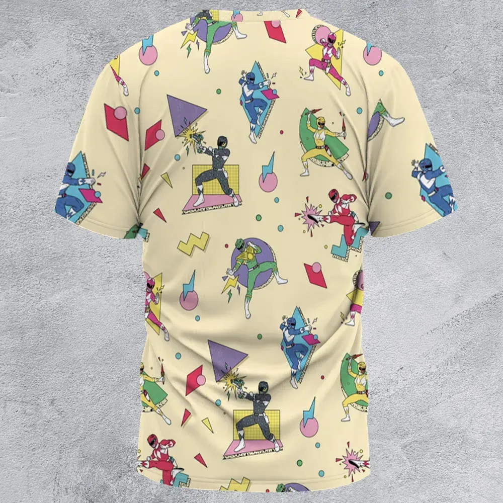 Morphin Team Power Rangers All-Over Print Unisex T-Shirt - 2