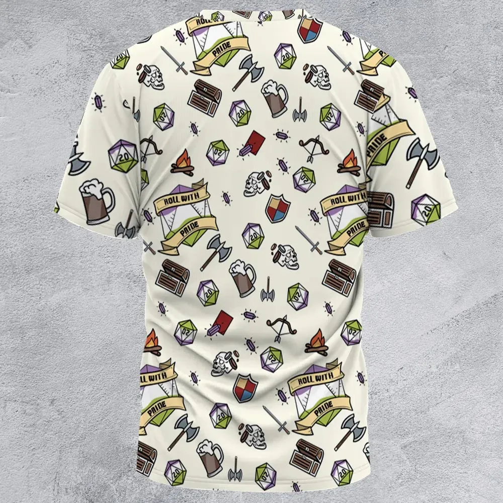 Roll With Pride DnD All-Over Print Unisex T-Shirt - 2