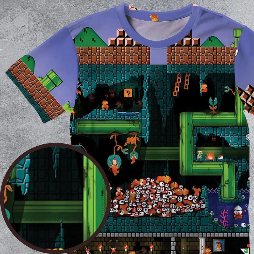 The Pit Super Mario All-Over Print Unisex T-Shirt - 4
