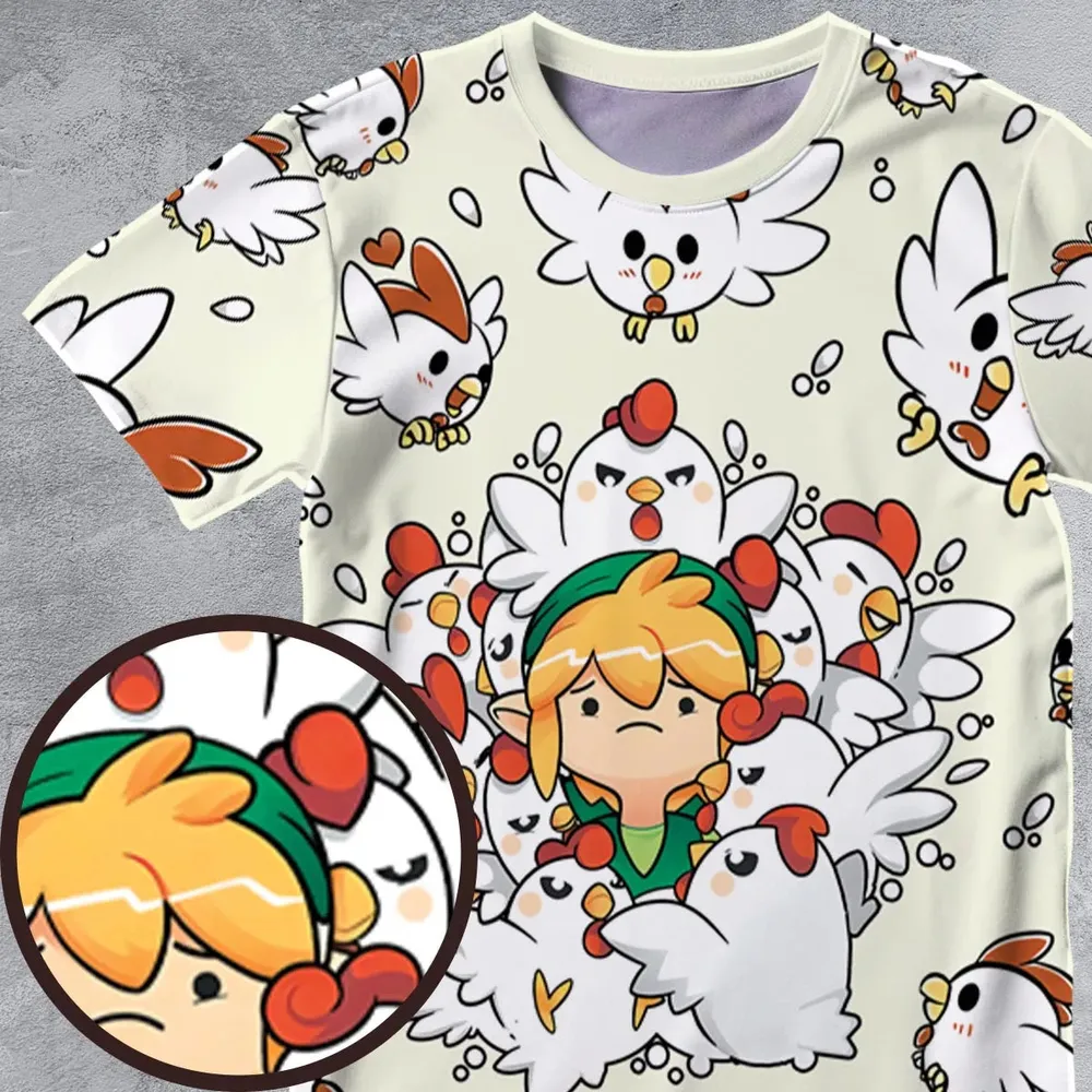 Impossible Situation The Legend of Zelda All-Over Print Unisex T-Shirt - 4