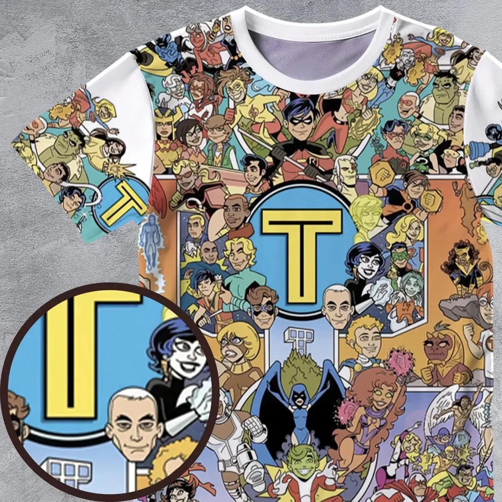 Go Team Titan Teen Titans Go All-Over Print Unisex T-Shirt - 4