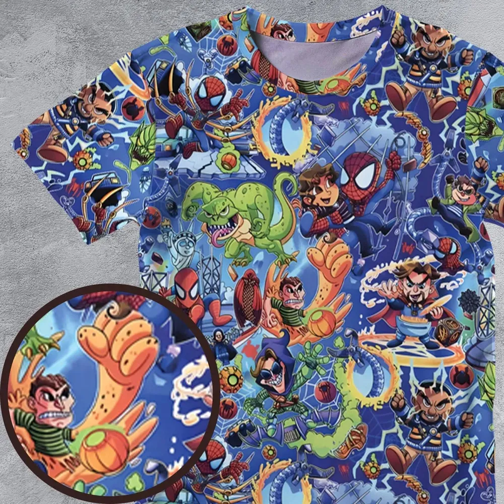 Web Slinger Spider Man All-Over Print Unisex T-Shirt - 4