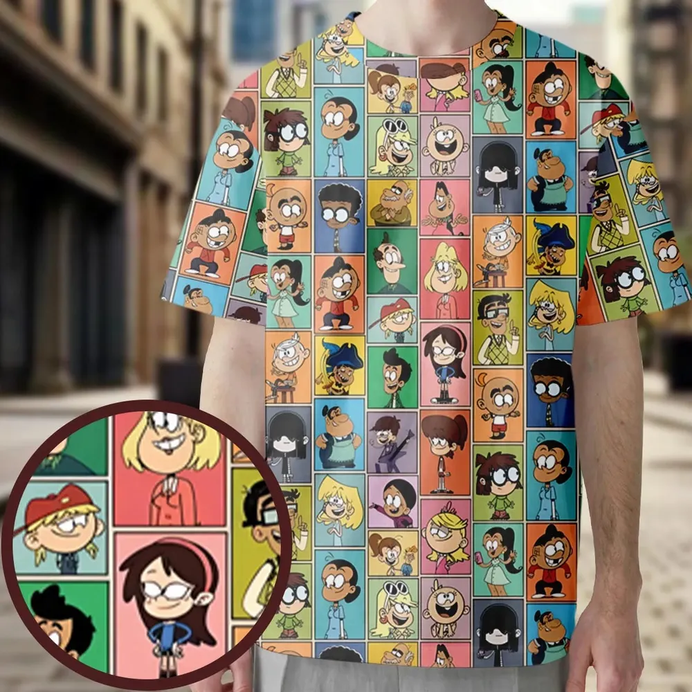 The Loud House Patterns All-Over Print Unisex T-Shirt - 4