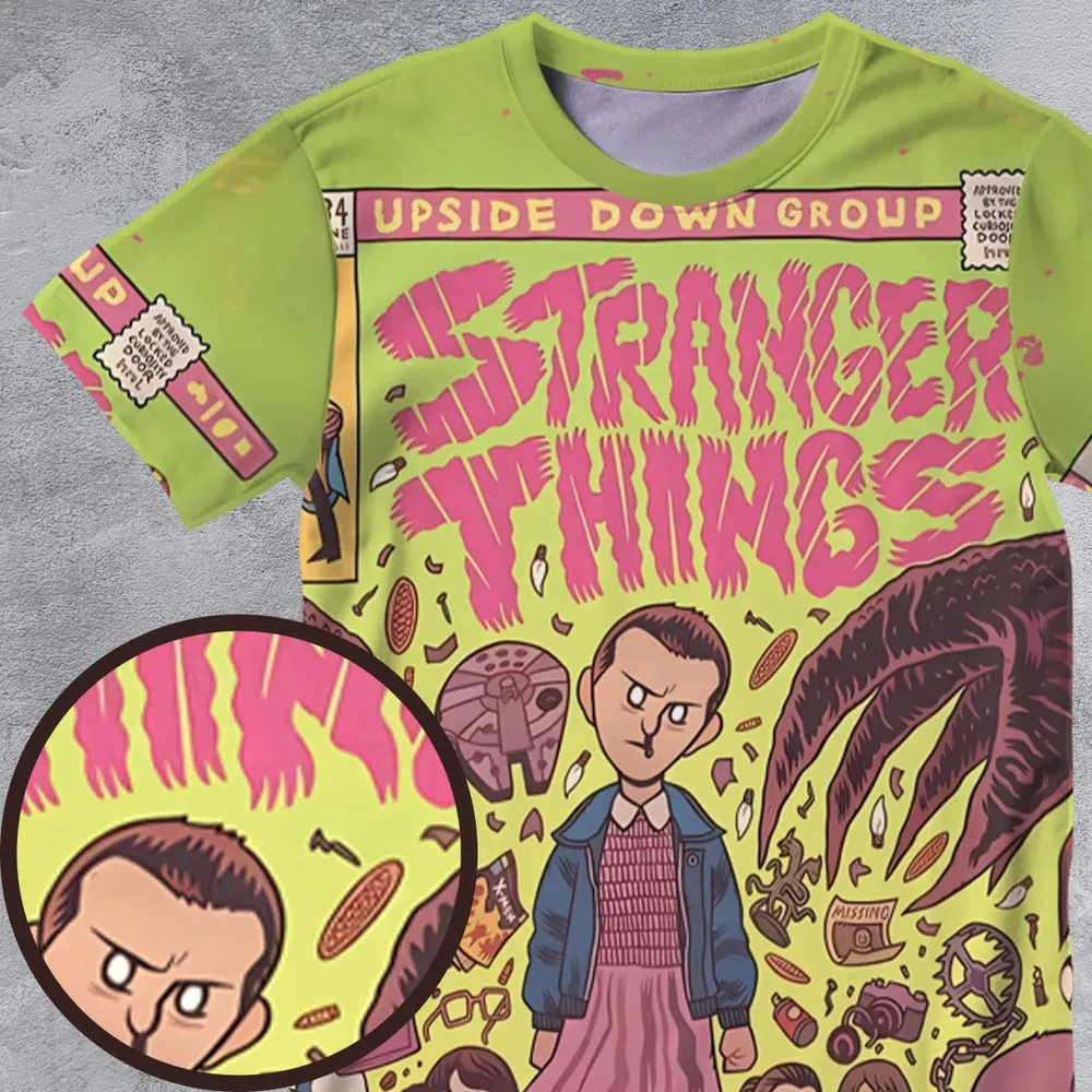 Into The Unknown Stranger Things All-Over Print Unisex T-Shirt - 4