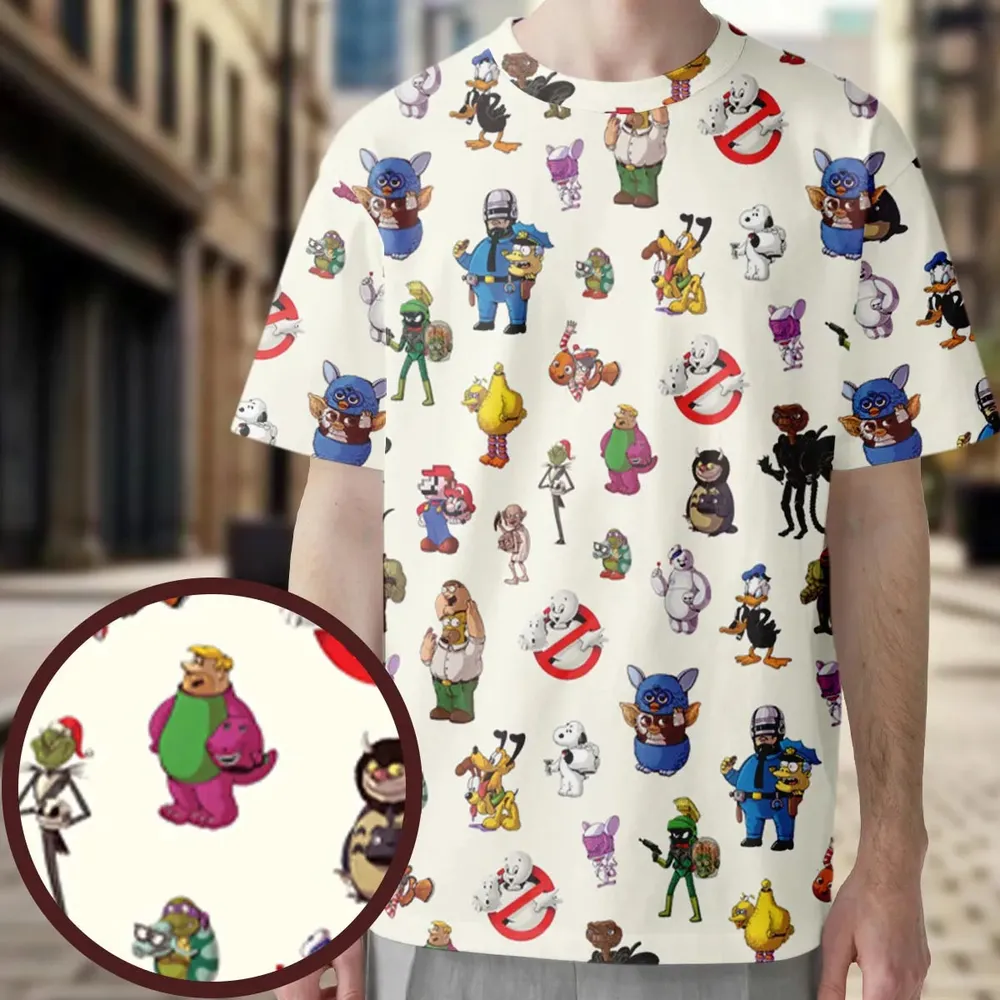 Behind The Face All-Over Print Unisex T-Shirt - 4