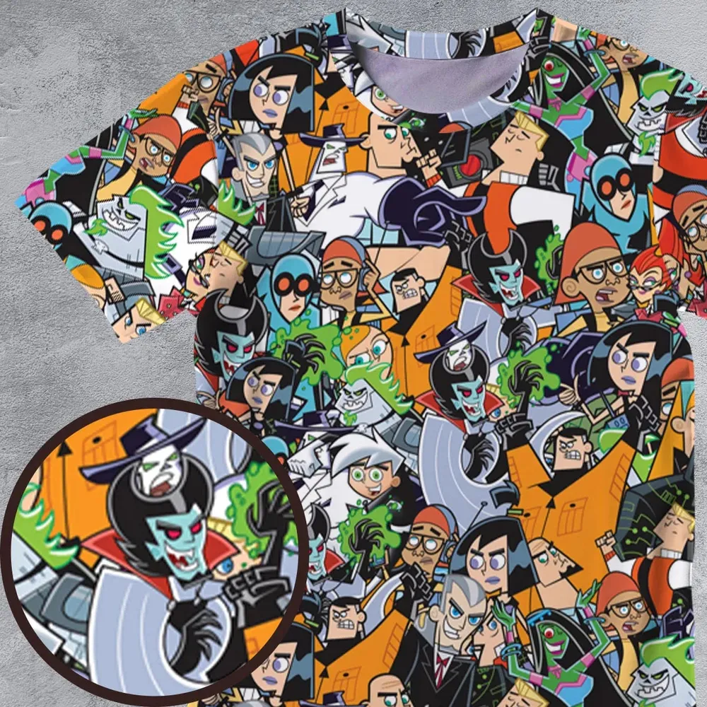 Danny Phantom Characters Collage All-Over Print Unisex T-Shirt - 4