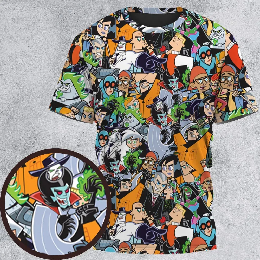 Danny Phantom Characters Collage All-Over Print Unisex T-Shirt - 2