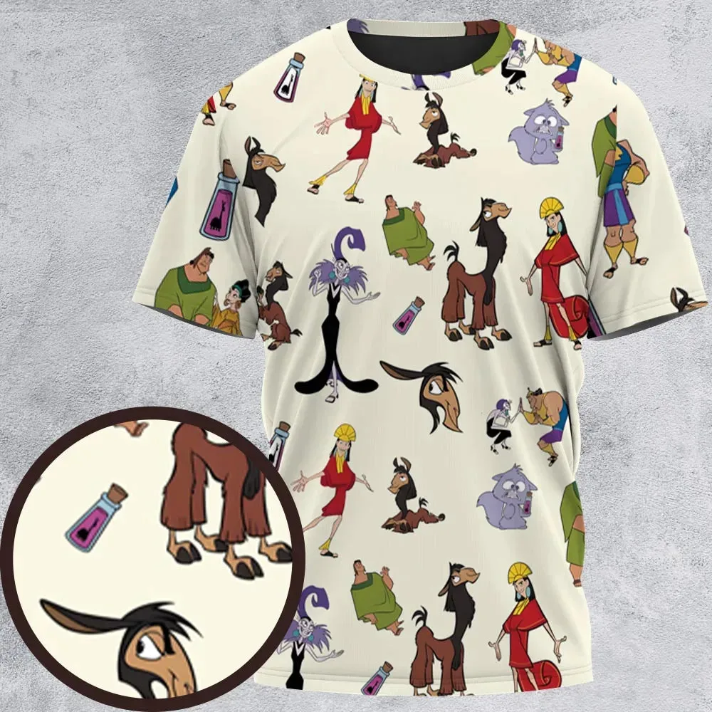Kuzco and Friends The Emperor's New Groove All-Over Print Unisex T-Shirt - 2