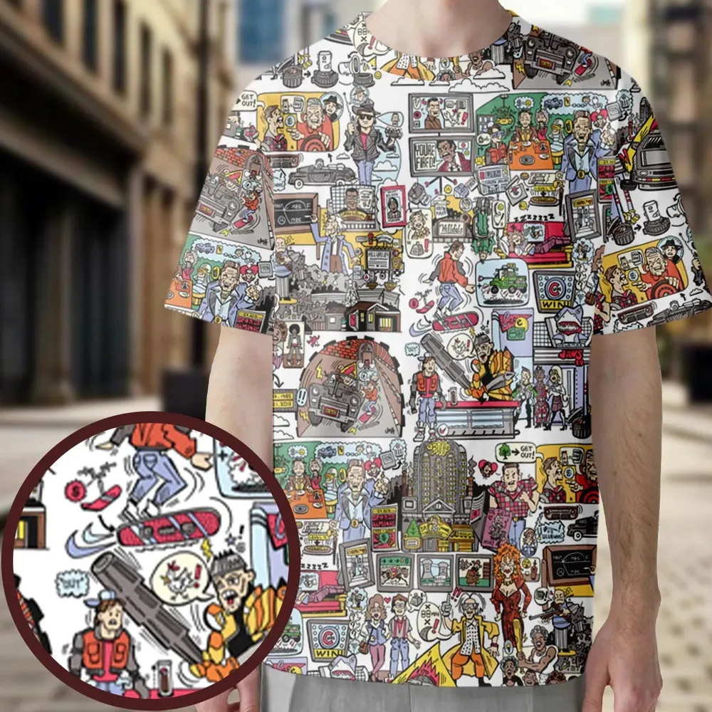Back To Style Back To The Future All-Over Print Unisex T-Shirt - 3