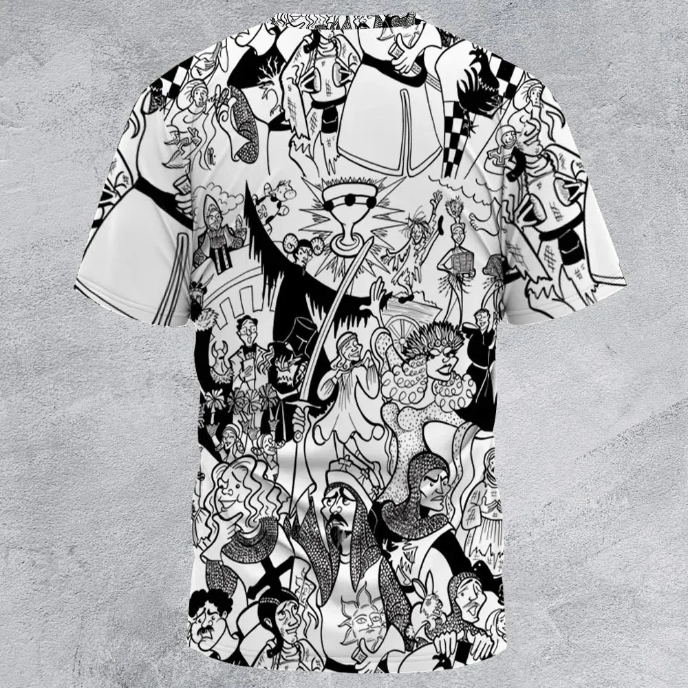 Monty Python Madness All-Over Print Unisex T-Shirt - 2