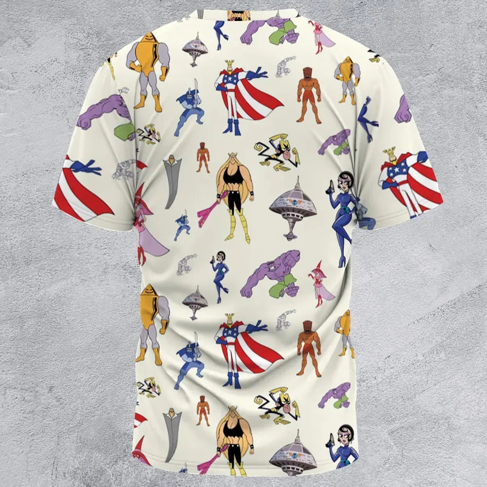 The Justice Friends Characters All-Over Print Unisex T-Shirt - 3