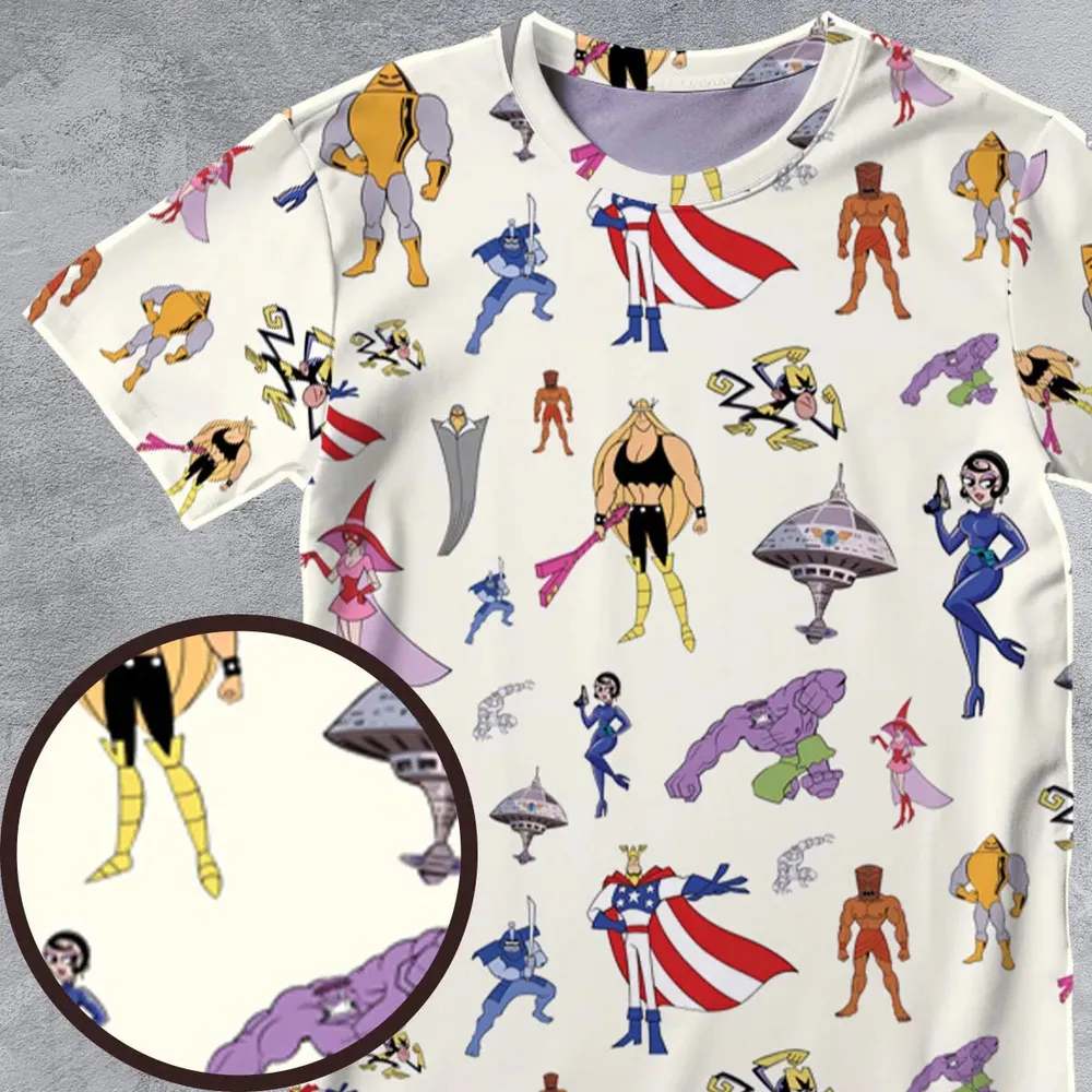 The Justice Friends Characters All-Over Print Unisex T-Shirt - 4