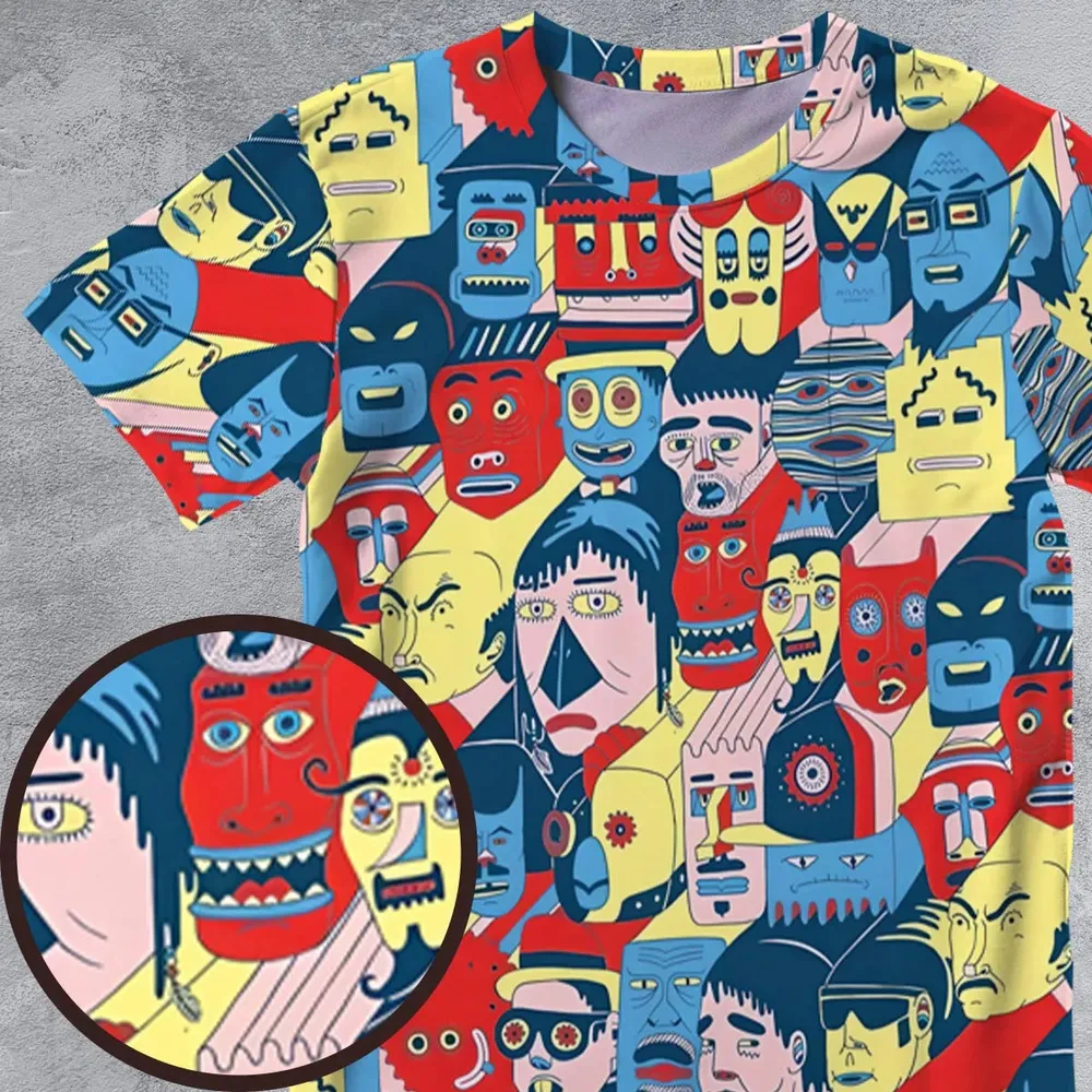 Trash Monsters Adult Swim All-Over Print Unisex T-Shirt - 4