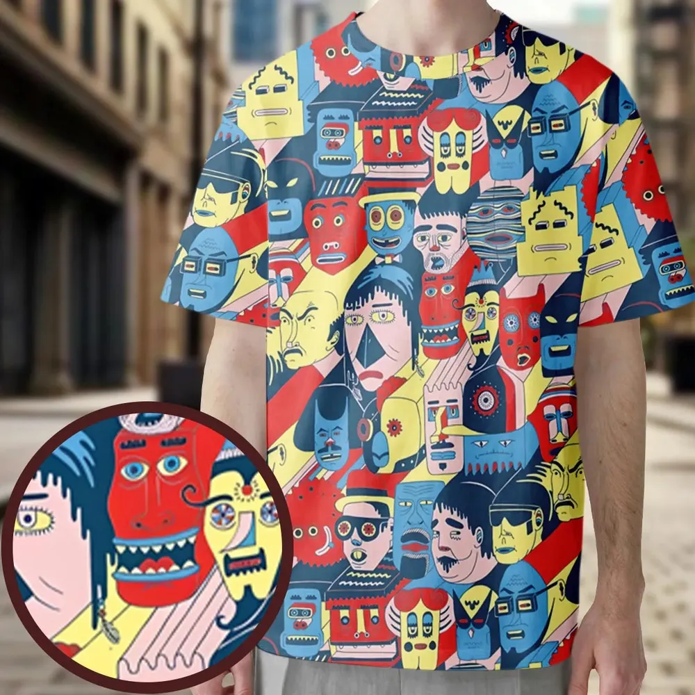 Trash Monsters Adult Swim All-Over Print Unisex T-Shirt - 3