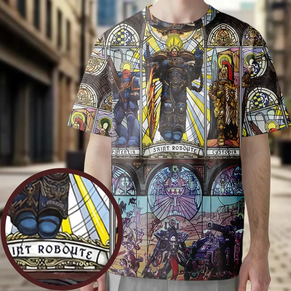 WH40K Library All-Over Print Unisex T-Shirt - 4