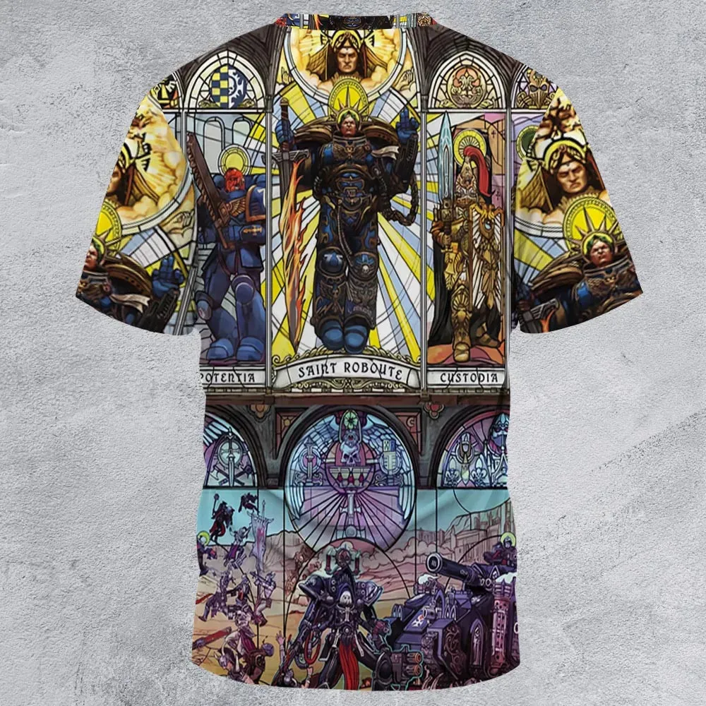 WH40K Library All-Over Print Unisex T-Shirt - 3