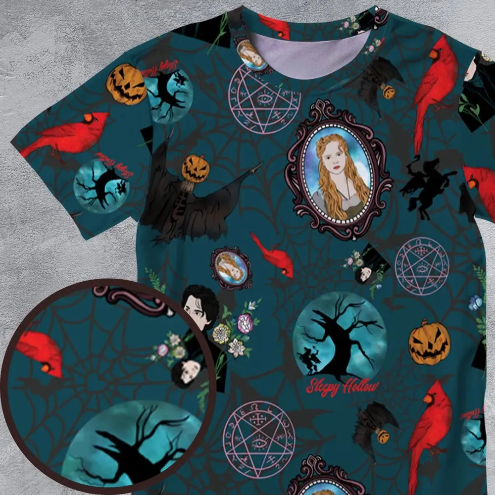 Ichabod Crane Sleepy Hollow All-Over Print Unisex T-Shirt - 4