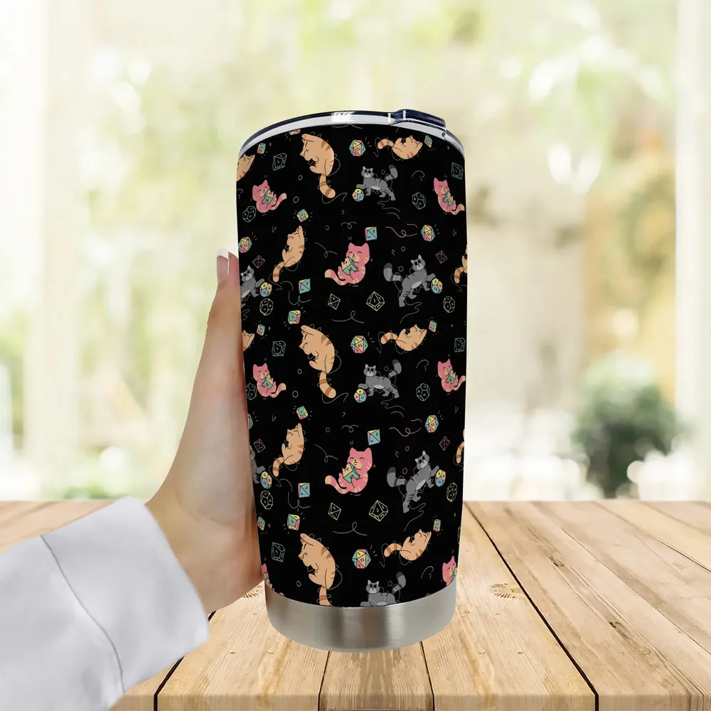 Cat With Dice Tumbler - 2
