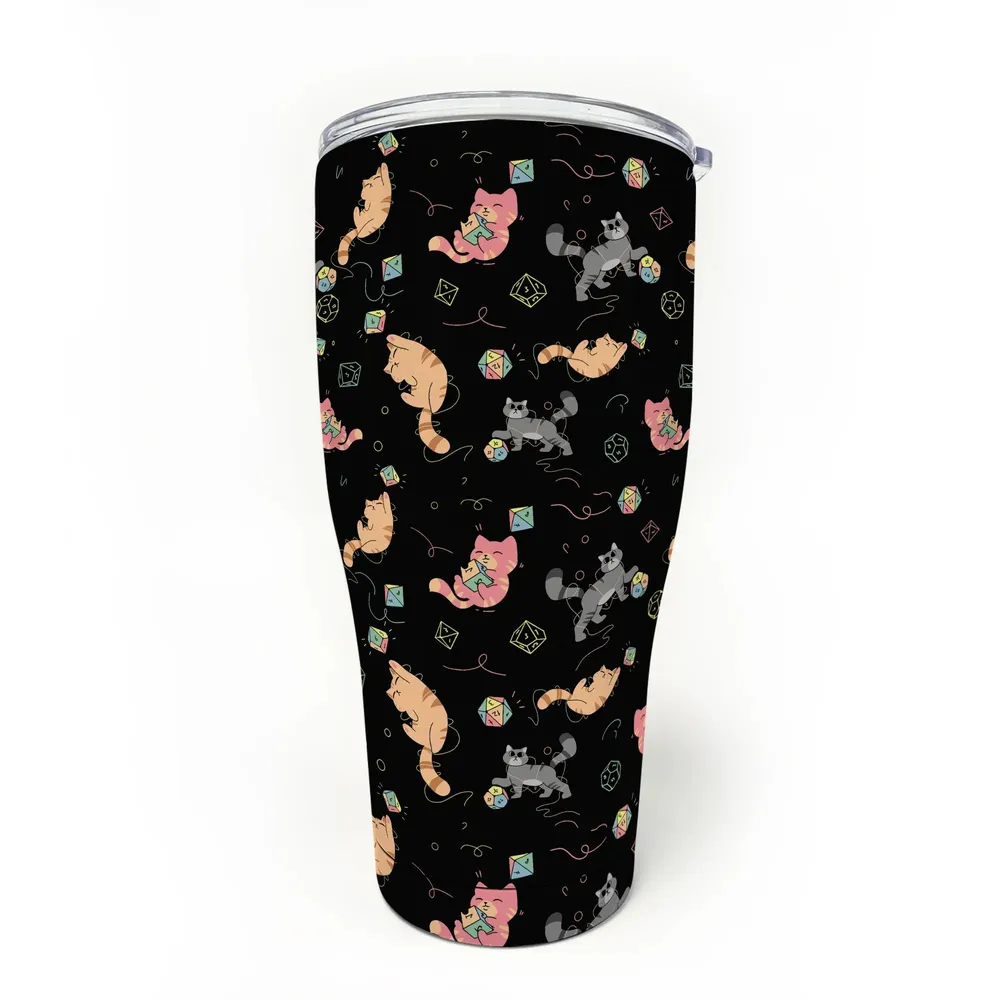 Cat With Dice Tumbler - 9