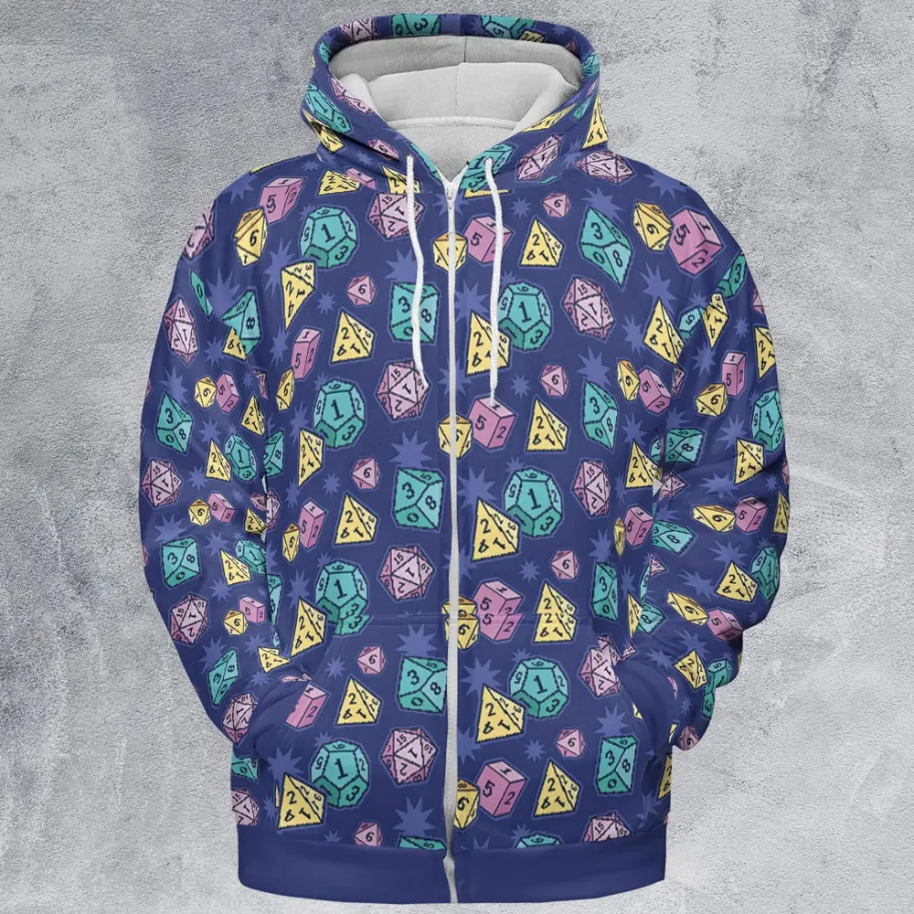 Pixel Dice All-over Print Hoodie - 4