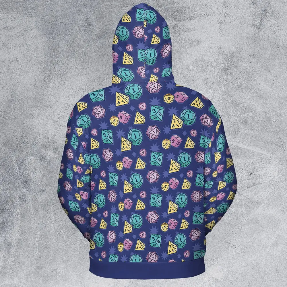 Pixel Dice All-over Print Hoodie - 3