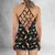 Cat With Dice Criss Cross Tank Top - 3