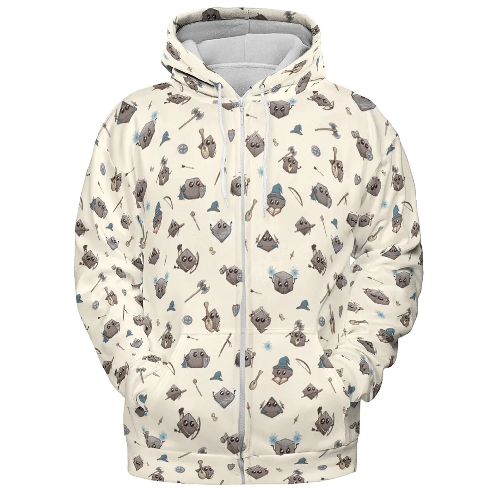 Classic Kawaii Dice All-over Print Hoodie - 4